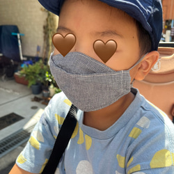 選べる！　立体マスク　子供マスク　ジュニアマスク　女の子　男の子抗菌　ガーゼ　幼稚園から小学校低学年用　マスクひも付き 7枚目の画像