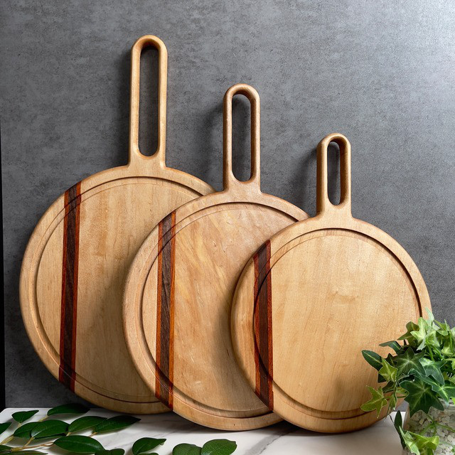 【銘木】丸型 | カッティングボード【Lサイズ】