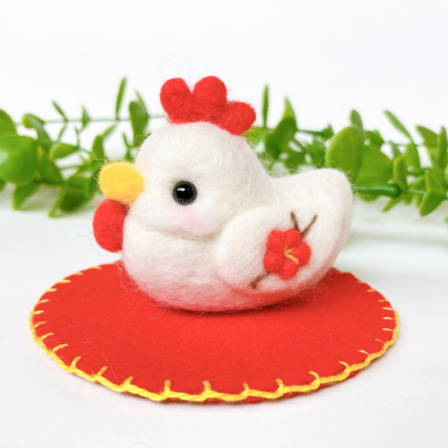 羊毛フェルト 羊毛フェルト うたっち オレンジ ネザーランドドワーフ