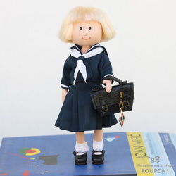 マドレーヌちゃん用着せ替え❤️セーラー服セット/タイ・ホワイト 