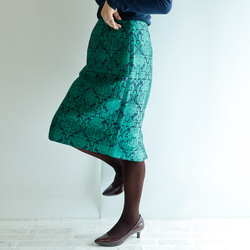 限定1枚！ ヨーロピアングリーン きまぐれコレクション　-ハンサム タイトスカート　Lサイズ 4枚目の画像