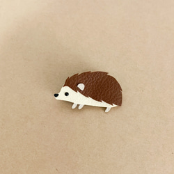Lブローチ:ハリネズミ 4枚目の画像