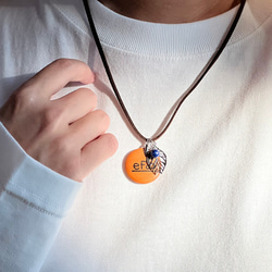 【未使用】モラビト 皮紐ペンダントネックレス vortex leather strap necklace 革紐ネックレス | BE INTO