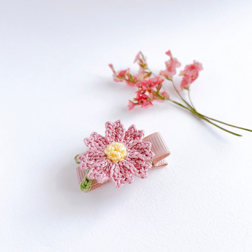 コスモス♡ベビーヘアクリップ　ヘアゴム コスモス♡ベビーヘアクリップ ヘアゴム