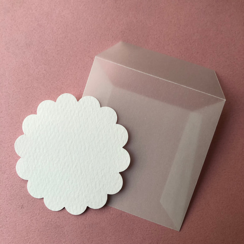 送料込み トレーシングペーパー ミニ封筒とメッセージカードのセット