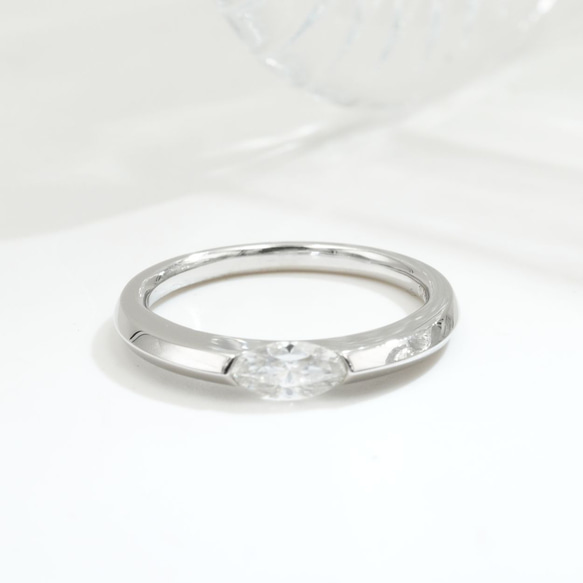 0.5ctマーキーズカットリング C0120-2（4週間発送） 12枚目の画像