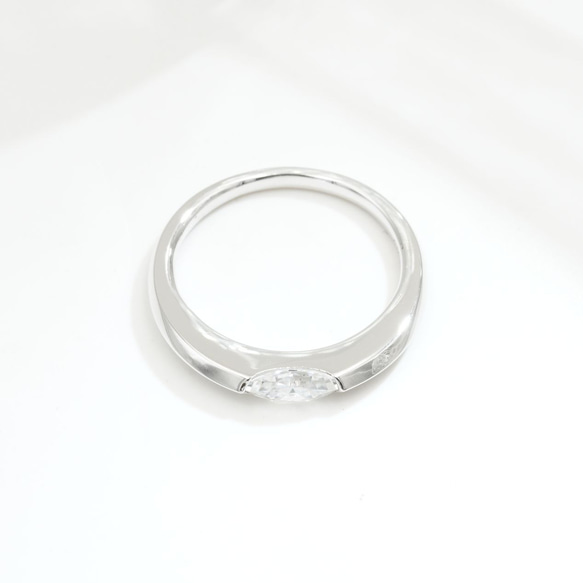 0.5ctマーキーズカットリング C0120-2（4週間発送） 14枚目の画像