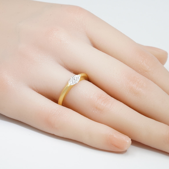 0.5ctマーキーズカットリング C0120-2（4週間発送） 6枚目の画像