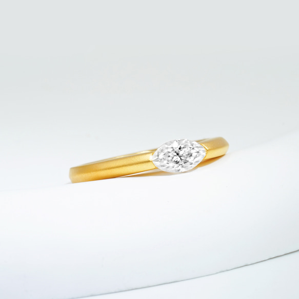 0.5ctマーキーズカットリング C0120-2（4週間発送） 10枚目の画像