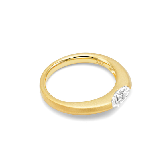 0.5ctマーキーズカットリング C0120-2（4週間発送） 4枚目の画像