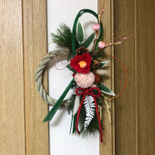 日本伝統の和のお正月飾り】若竹しめ縄飾り（新作＊受注制作） しめ縄