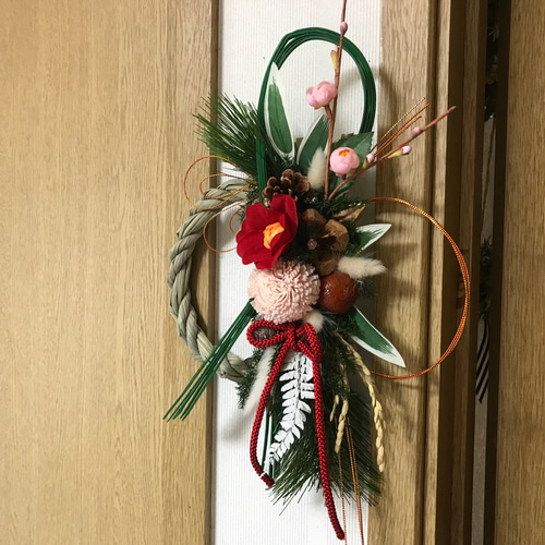 日本伝統の和のお正月飾り】若竹しめ縄飾り（新作＊受注制作） しめ縄