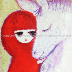 [white horse] #原画 #アート 2枚目の画像