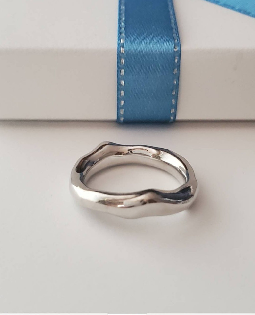 Branches ring(大） sv925 、枝リング、デコボコリング　RS-226【Pt900変更可能】