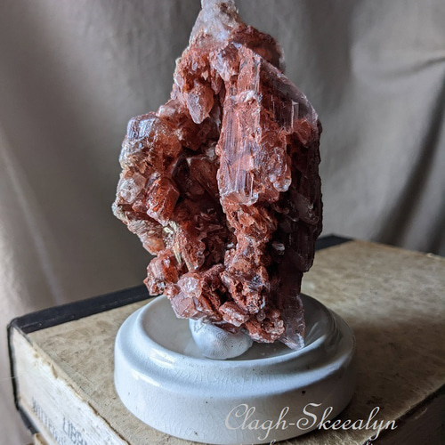 天然石 ダークレッド 結晶アート 天然石 ダークレッド 結晶アート
