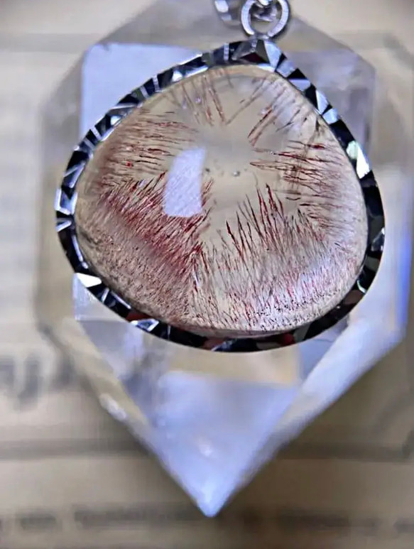 極上級No:1330天然石レピドクロサイトインクォーツペンダント早い者  