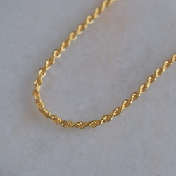 Wide rope chain necklace チェーンネックレス　18KGP　ゴールド　チョーカー 9枚目の画像