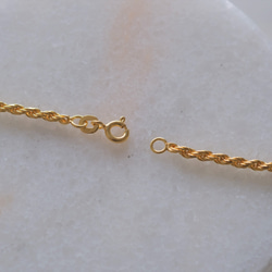 Wide rope chain necklace チェーンネックレス　18KGP　ゴールド　チョーカー 8枚目の画像