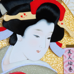 日本美人画　押絵アート飾り  全四種 13枚目の画像