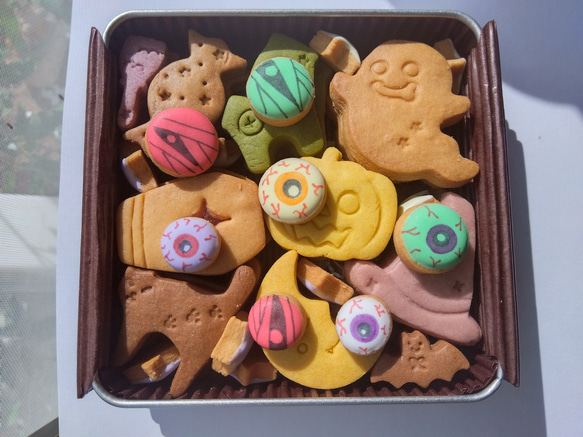 ハロウィンスペシャルMIXクッキー缶 1枚目の画像