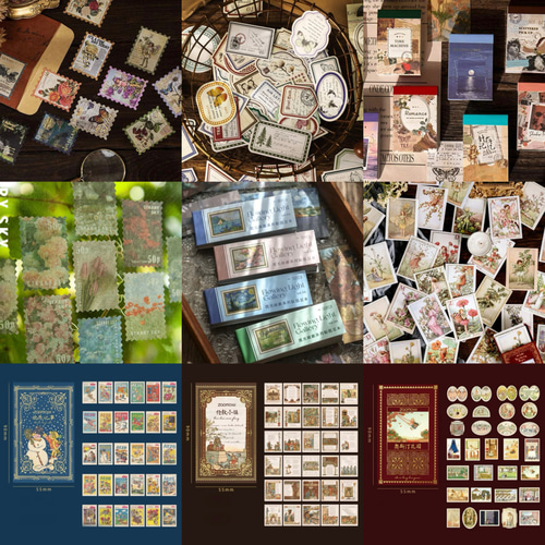 新品未使用♡コラージュ素材170点まとめ売り コラージュ素材｜INS風・おしゃれ・かわいい・200枚セット・80