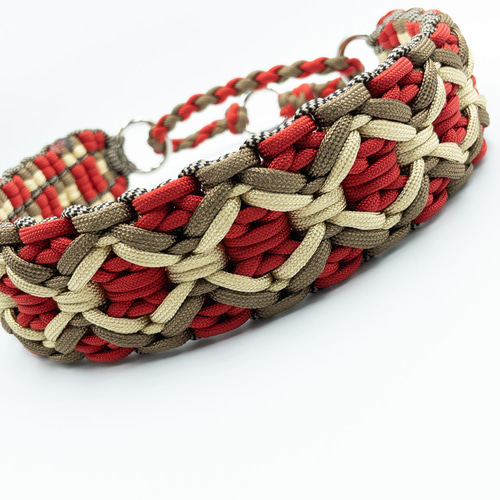 パラコード首輪 デザインNo.16中型犬・大型犬首輪 リード・首輪