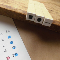 数字スタンプ32本セット（0～31）+デコスタンプ6本　書体選べます 5枚目の画像