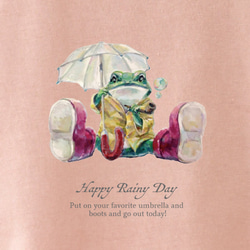 Happy Rainy Day くすみカラーTシャツ 2枚目の画像