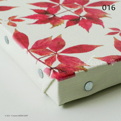 016 花と蝶（赤） インテリア 植物アートパネル【クリックポスト対応可：可/1通2点まで】アメリカヅタ 3枚目の画像