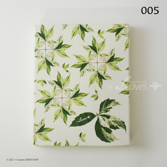 005 花と蝶（緑） インテリア 植物アートパネル【クリックポスト対応可：可/1通2点まで】アメリカヅタ 2枚目の画像