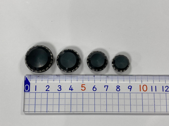 No.424-3　ブラック　キラキラ【18ｍｍ】 2枚目の画像