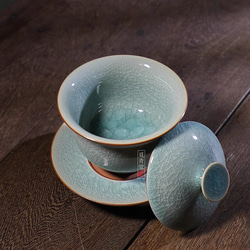 【茶道具】（冰模紋茶碗 ） 11be2a3d26ee00047a1d468ab656bf