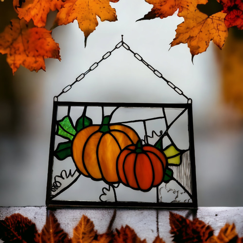 ステンドグラス　ハロウィンのパネル 61fe8ca2242afca4739398e12c007b