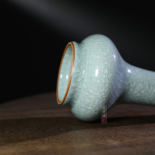 氷生白氷瓶 花器【共箱】白い氷裂貫入 陶芸作品 贈り物