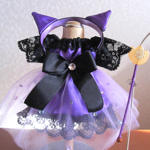 お人形のお洋服⁑ハロウィン＊ワンピース＊オーバースカート