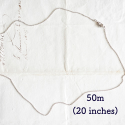 50s サフィリーン（ヴィンテージ サフィレット）ネックレス（ティアドロップ14x10mm） 13枚目の画像