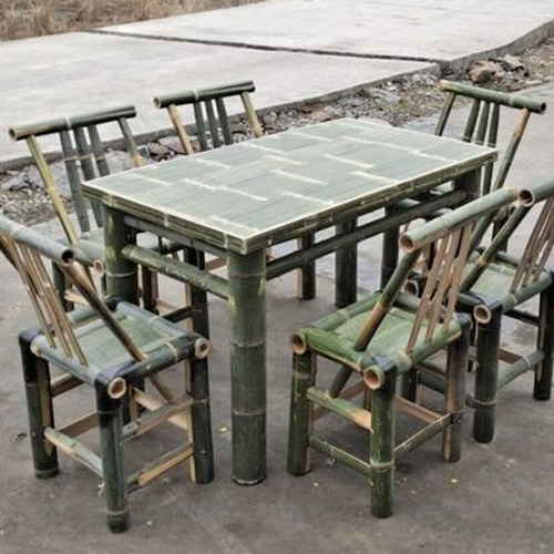 Furniture 竹の背もたれ椅子の伝統的な高齢者の高齢者の竹の庭の無垢の