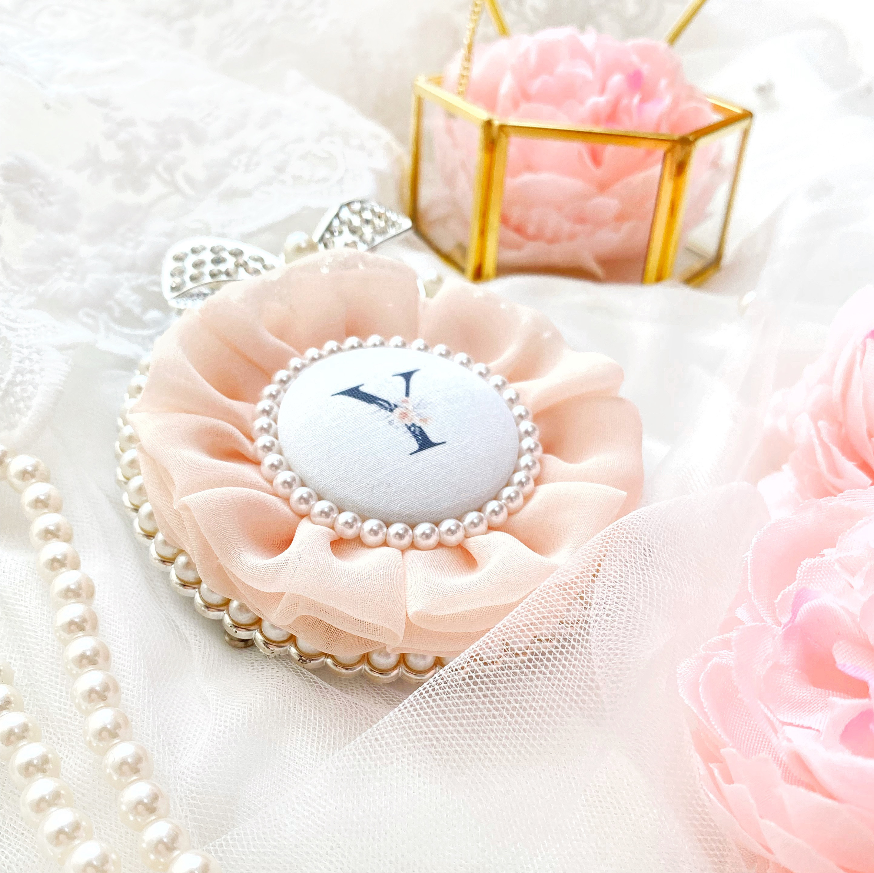 レース ハンドメイド・手芸 ジャンクジャーナル素材☆錆染フラワー