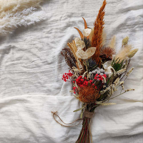 ドライフラワー スワッグ ブーケ フライングリース フライングスワッグ