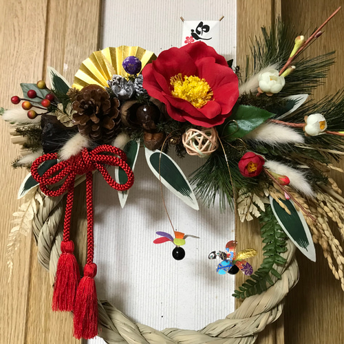 56.スワッグ ドライフラワー しめ縄 正月飾り 松飾り クリスマス リース 56.スワッグ ドライフラワー しめ縄 正月飾り 松飾り クリスマス