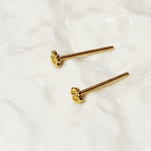 24K 24金　モザイクピアス 足金999刻印入り ebf7a6d37fcefb2dfafe3345e11cf3