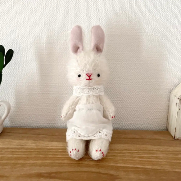 送料無料 テディベア うさぎ ウサギ ぬいぐるみ アンティーク モヘア