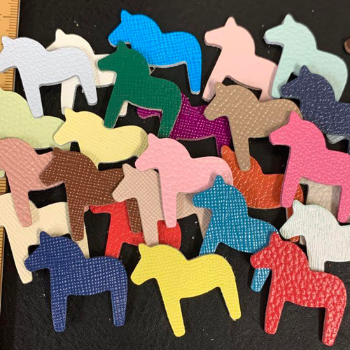 本革 ダーラナホース（M） アソート・カラーミックス 25枚セット