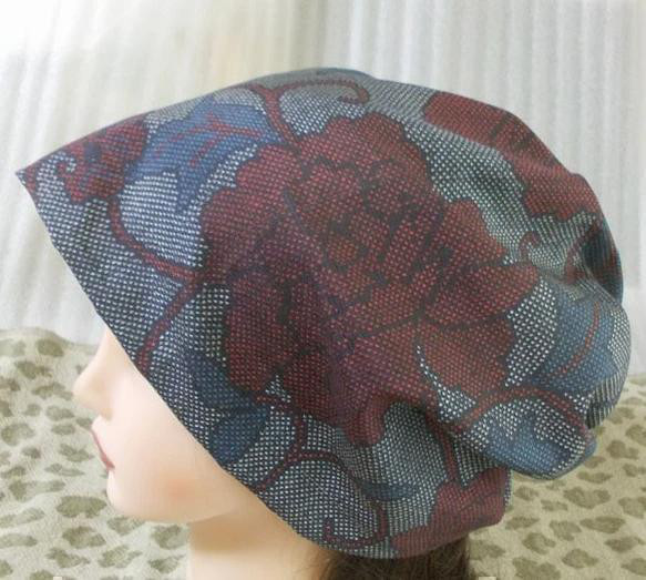 うぁふわり セミオーダー生地紹介3 難有難隠し キャップ 室内帽子 着物リメイク うぁふわり セミオーダー生地紹介3 難有難隠し キャップ 室内