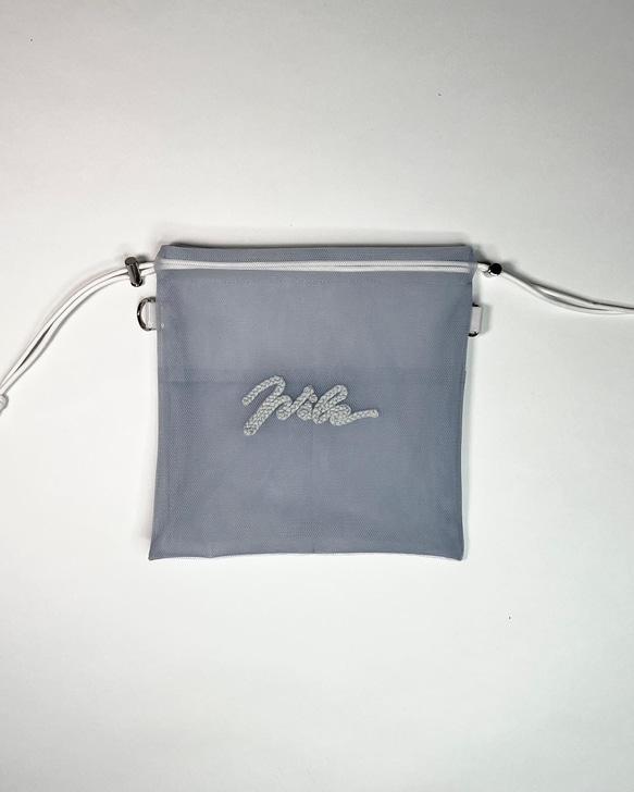 wiLc TULLE KINCHAKU Bag (sax blue)　※チェーン別売り 3枚目の画像