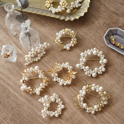 黃銅零件 x 珍珠胸針 #1 第12張的照片