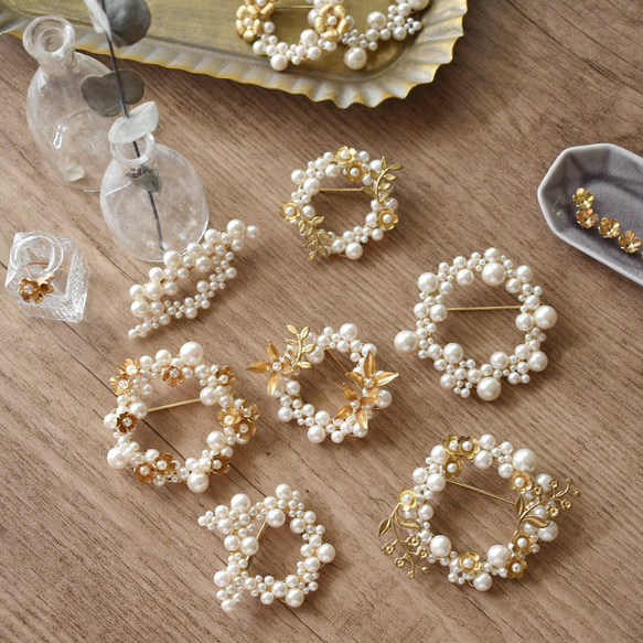 黃銅零件 x 珍珠胸針 #1 第12張的照片