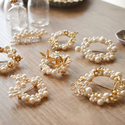 黃銅零件 x 珍珠胸針 #1 第13張的照片