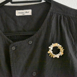 黃銅零件 x 珍珠胸針 #1 第9張的照片