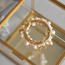 黃銅零件 x 珍珠胸針 #1 第5張的照片